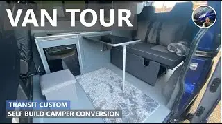 FULL VAN TOUR - A £3,000 Self Build Transit Custom Camper Conversion