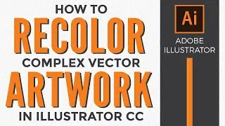 How to recolor complex vector artwork in Adobe Illustrator with the Recolor Artwork tool