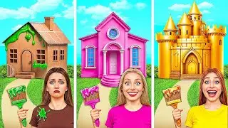 One Colored House Rich vs Broke vs Giga Rich | Funny Moments by Multi DO Smile