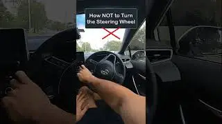 How NOT to turn the steering wheel #steeringwheel #steeringwheelcontrol #drivingtesttips