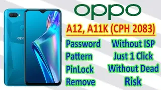 Oppo A12 CPH2083 Pattern Unlock | Oppo A12 Pattern Remove Without Password