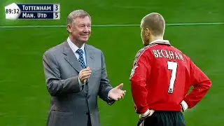 Sir Alex Ferguson will never forget David Beckham's performance in this match