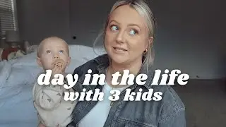 DAY IN THE LIFE OF A MOM PREGNANT WITH 3 KIDS