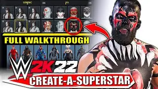 WWE 2K22 Create A Superstar Full Walkthrough & All Options!