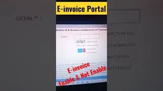 How to Check E-invoice enable or not enable... #einvoice #how #gst #einvoicing #short  #enable