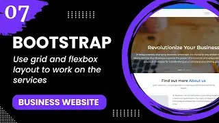 Bootstrap 5 #7 - Use grid and flexbox layout to work on the services