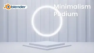 Tutorial Simple Futuristic Podium in Blender