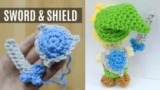 Crochet Sword and Shield | Make Amigurumi Accessories for your Doll!