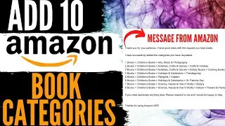 How to Add 10 Amazon Book Categories to Your Book | Amazon kdp | Low content books