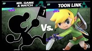 Super Smash Bros Ultimate Amiibo Fights Request #2035 Mr Game&Watch vs Toon Link