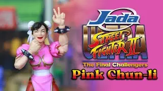 Jada Toys Pink Chun-li Ultra Street Fighter 2 Action Figure Review - SDCC Exclusive