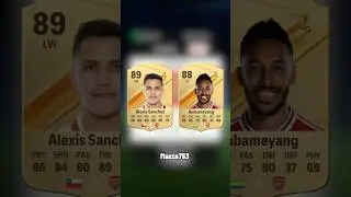 I added prime Alexis Sánchez and Aubameyang to Arsenal on FC 24