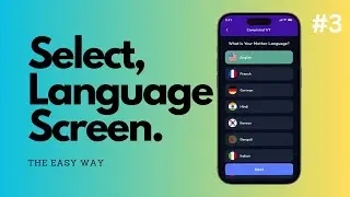 03. Select Language Screen (Shared Prefrences) 🌍 - Language Learning app بالعربي