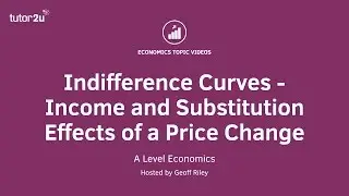 Indifference Curves - Income and Substitution Effects for Normal Goods I A Level and IB Economics