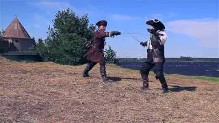 Фехтование на трехгранных шпагах от студии Силуэт