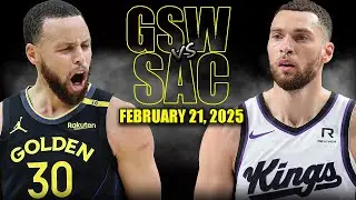 Golden State Warriors vs Sacramento Kings Full Game Highlights - February 21 | NBA Regular Season