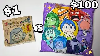 🌈$1 vs $100 INSIDE OUT 2 BLIND BAG | Back to School edition | ASMR DIY Paper Squishy