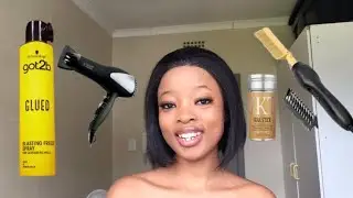 Simple and easy hair installation, frontal closure, hot comb