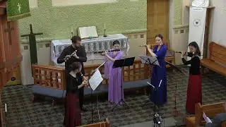 Буамортье. Концерт II для квинтета флейт ля-минор, op.15