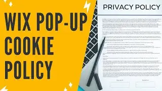 Wix Cookie Policy: Adding A POP-UP COOKIE POLICY On Your WIX WEBSITE Using Privacy & Cookies Feature