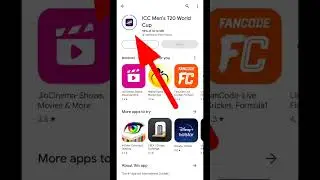 How To Install ICC Men's T20 World Cup App In Play Store #shorts
