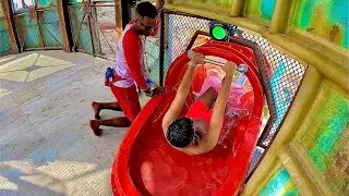 High Thrill Speed Slide at Meryal Waterpark, Qatar