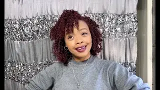 Braid Out W/Curlsmith Hair Makeup for RED Hair! | Type 4 Natural Hair