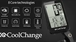 Беспроводной велокомпьютер Coolchange из Китая \ Обзор велокомпьютера Coolchange с экраном 2,2 дюйма