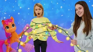 Как игрушки Май Литл Пони готовятся к празднику? Игрушки для детей на Новый Год. Видео игры с Пони