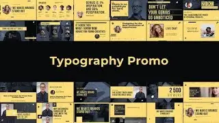 After Effects Template: Typography Promo