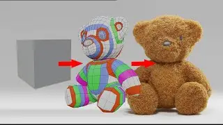 modeling a teddybear in blender