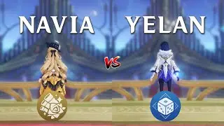 NAVIA vs YELAN!! Who is the best DPS?? (Genshin Impact)