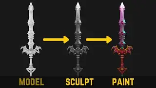 Modeling a Stylized 3D Sword Tutorial for Beginners