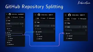 GitHub Repository Splitting #github #split