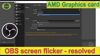 OBS screen flicker when screen recording PowerPoint with AMD graphics card - resolved