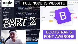 Full Node JS CRUD Website PART 2 - Search Form, Bootstrap and FontAwesome