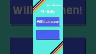 Willkommen! - Привет! Пока! Самые часто используемые слова немецкого языка! #немецкийснуля #Hallo