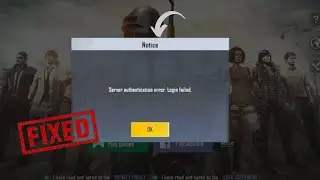 How to fix server authentication error login failed in pubg mobile