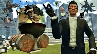 TOXIC SKELETON SKIBIDI TOILET VS DaFuqBoom NPC In Garry's Mod!