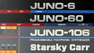 Nothing but LOVE for the JUNOs // Juno 106 vs Juno 60 vs Juno 6