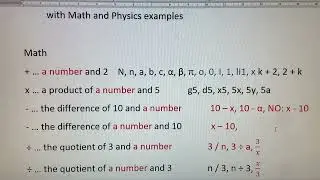 Write algebraic expressions from word problems
