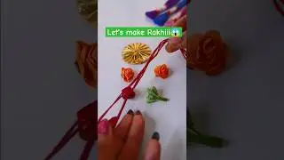 Lets make easy Rakhii😱😍 #shorts #youtubeshorts #rakhi #easydiyrakhi #rakhimaking