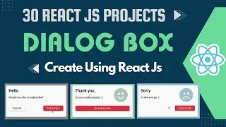 05 Create Dialog Box | 30 React Js Projects #reactjs #reactjsprojects