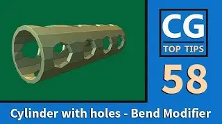 Cylinder with Holes - Bend Modifier in Blender