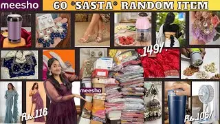 60 Meesho Huge Trendy * Rondom * Haul 🤭 || Omg 😰 Kya Mangwaya Tha Kya Bheja Hai 😭 || Under Rs.?