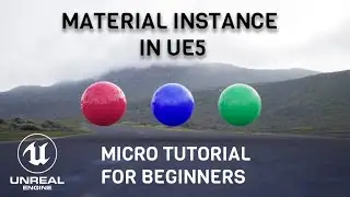 What is a material instance in unreal engine 5? Micro tutorial for absolute beginners