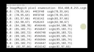 Imagemagick finding a colours coordinates