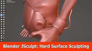 Blender Hardsurface Sculpting with JSculpt and Multiresolution Modifier