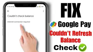 how to fix couldnt check bank balance google pay | google pay balance check problem