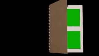 book open and close with green screen placeholder - best green screen - free use